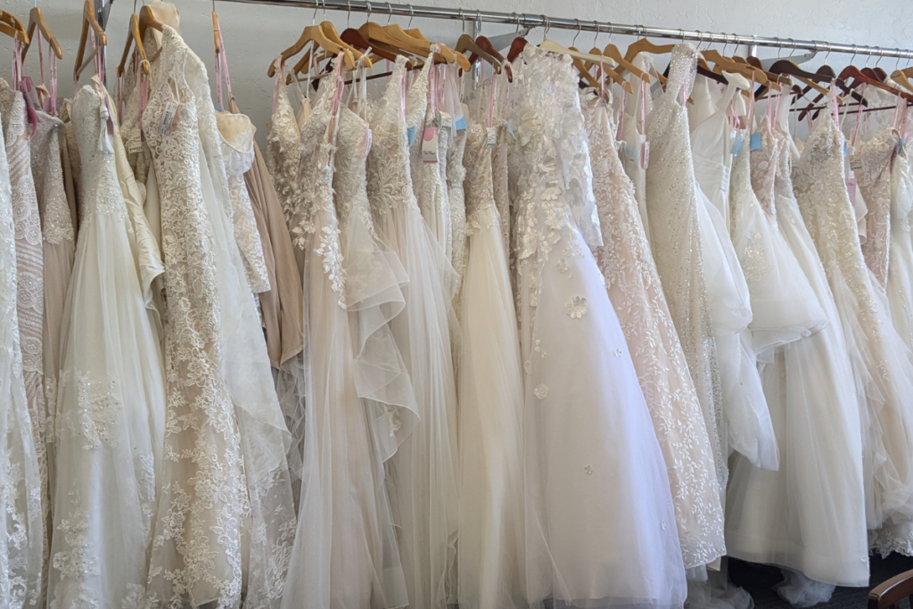 The Formal Niche bridal & formal offering brides a wide variety of wedding dresses during a bridal appointment bridal boutique OKC